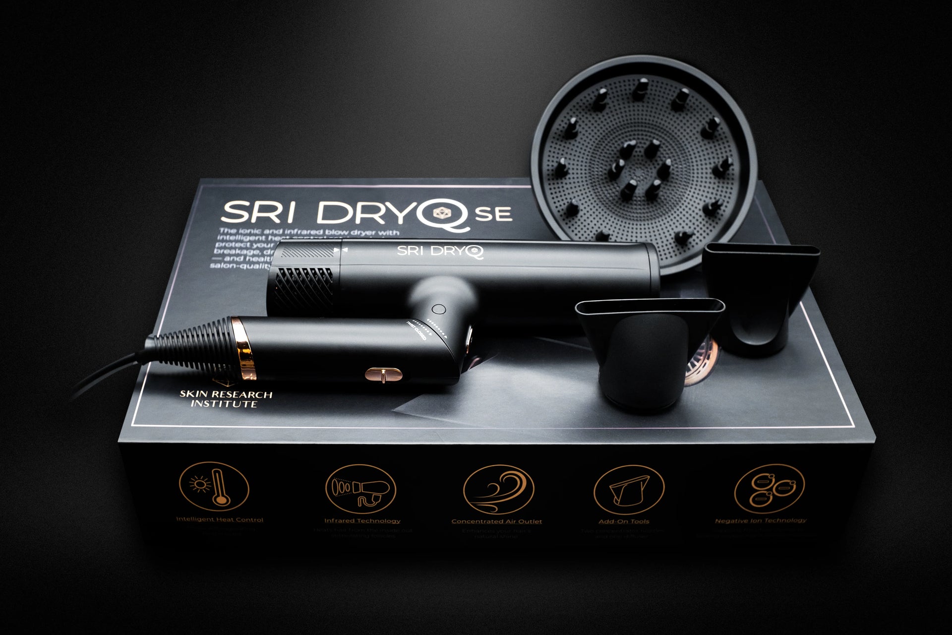 SRI Dry-Q-Ionic/Infrared Blow Dryer-Intelligent buy Heat